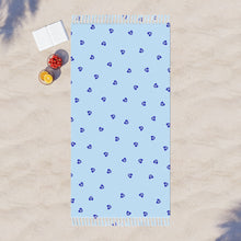 Load image into Gallery viewer, Beach Cloth: Mati Heart-Light Blue
