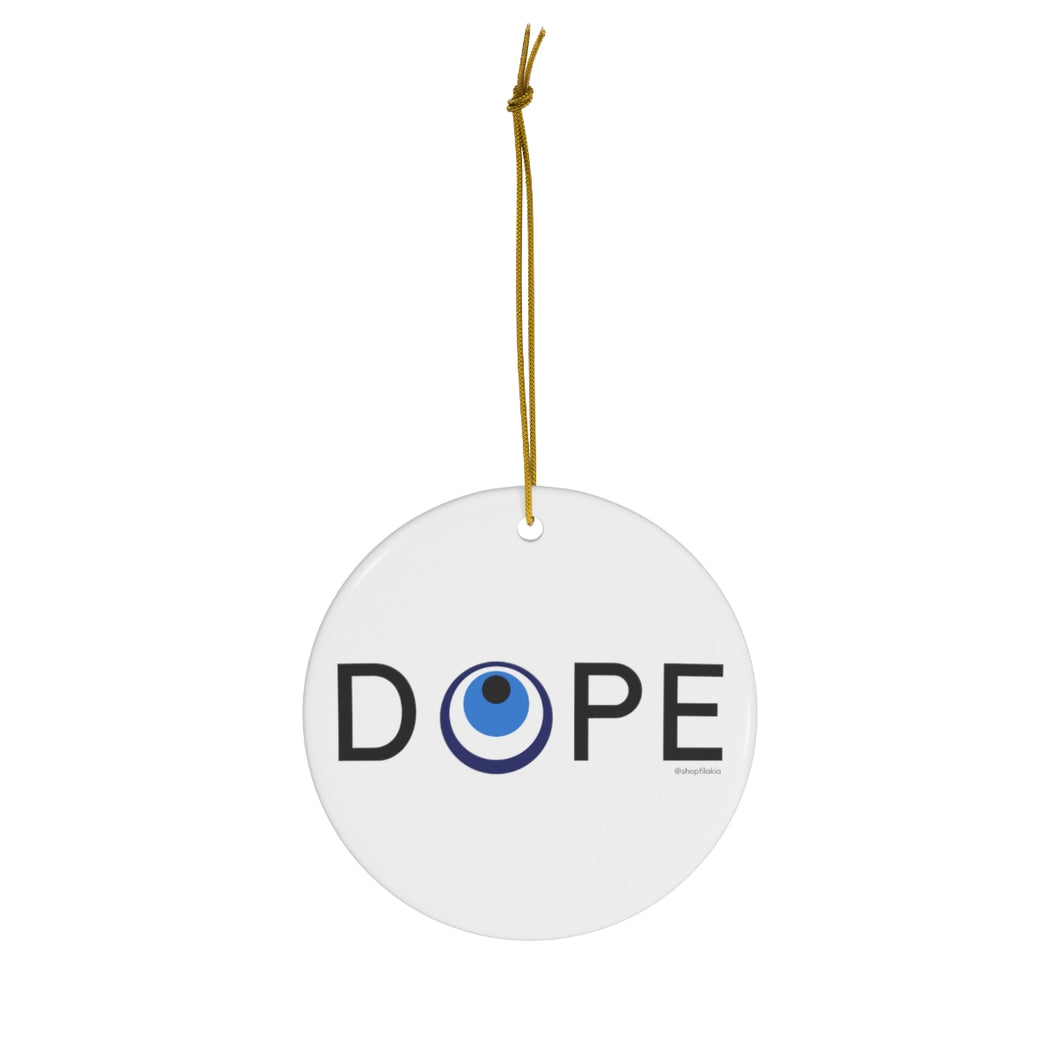 DOPE Design Ceramic Ornament, 1-Pack