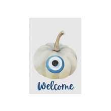 Load image into Gallery viewer, Garden Flag:Watercolor Mati Pumpkin-White
