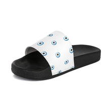 Load image into Gallery viewer, Women&#39;s Slide Sandals: Watercolor Mati-White
