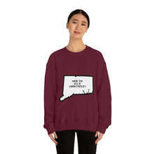 Load image into Gallery viewer, Unisex Heavy Blend™ Crewneck Sweatshirt: WHERE THE HELL IS CT?-Black
