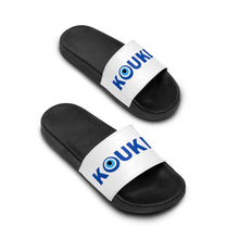 Cargar imagen en el visor de la galería, Women&#39;s Slide Sandals: KOUKLA with Evil Eye O-White

