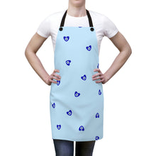 Cargar imagen en el visor de la galería, Print Apron: Mati Heart-Light Blue
