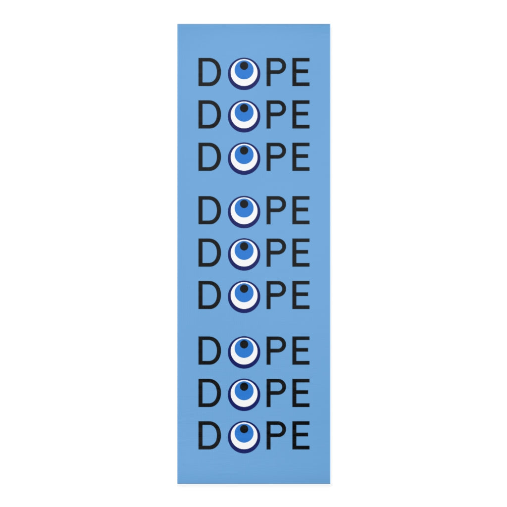 Foam Yoga Mat: DOPE-Light Blue