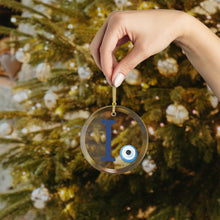 Load image into Gallery viewer, Ι-IOTA: Greek Monogram Glass Ornament
