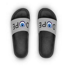 Cargar imagen en el visor de la galería, Women&#39;s Slide Sandals: DOPE With Evil Eye O-Grey
