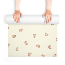 Cargar imagen en el visor de la galería, Foam Yoga Mat: Boho Rainbow-Cream
