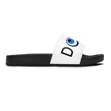 Load image into Gallery viewer, Women&#39;s Slide Sandals: DOPE With Evil Eye O-White

