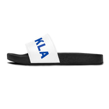Cargar imagen en el visor de la galería, Women&#39;s Slide Sandals: KOUKLA with Evil Eye O-White
