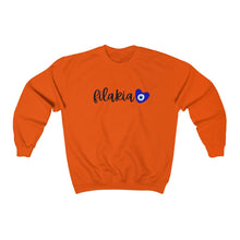 Cargar imagen en el visor de la galería, Unisex Heavy Blend™ Crewneck Sweatshirt: Filakia Mati Heart-Black
