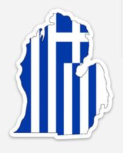 Cargar imagen en el visor de la galería, Sticker: Michigan State Greek Flag
