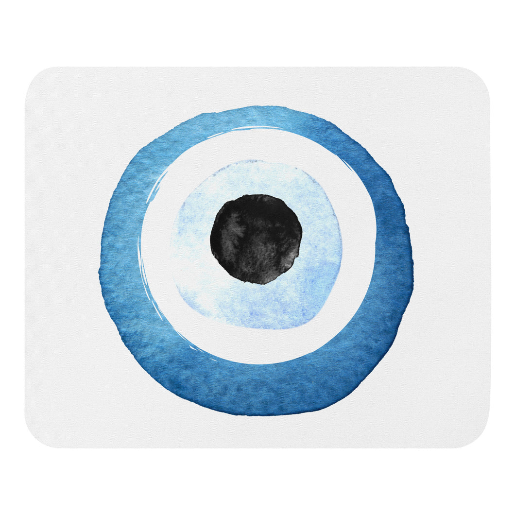 Mouse Pad: Large Watercolor Mati-White