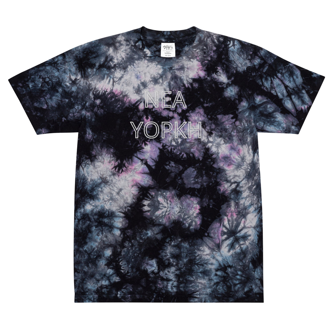 Oversized Tie-Dye T-Shirt: NEW YORK