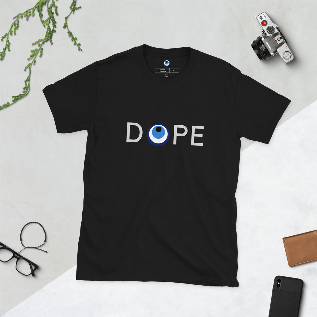 Short-Sleeve Unisex T-Shirt: DOPE-Grey