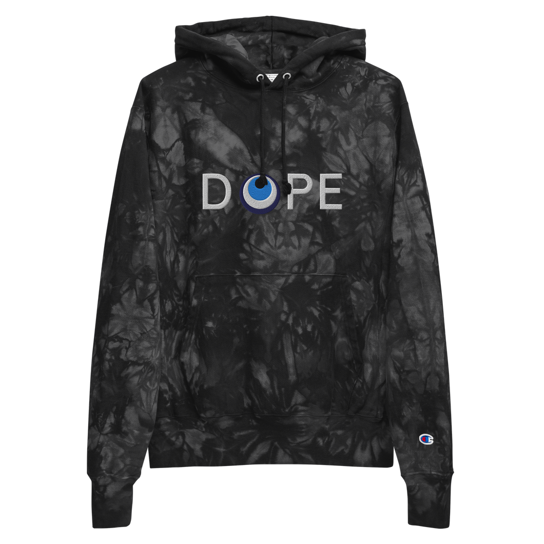 Unisex Champion Tie-Dye Hoodie: DOPE