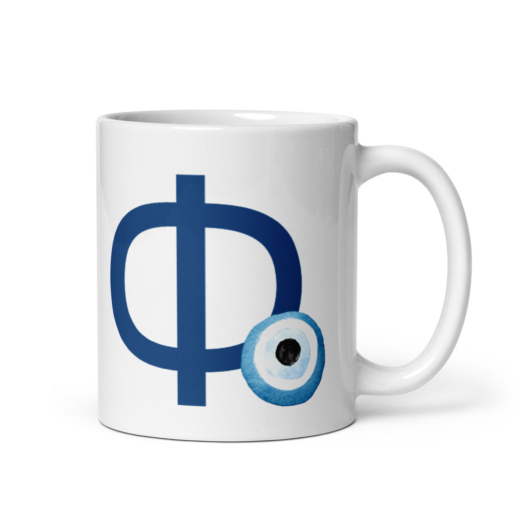 Monogram Mug: Watercolor Mati- Φ-Phi