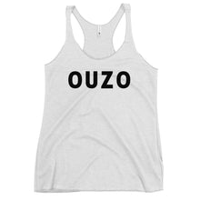 Cargar imagen en el visor de la galería, Women&#39;s Racerback Tank: OUZO-Black
