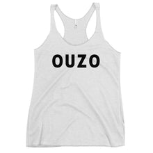 Load image into Gallery viewer, Women&#39;s Racerback Tank: OUZO-Black
