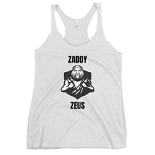 Load image into Gallery viewer, Women&#39;s Racerback Tank: Zaddy Zeus
