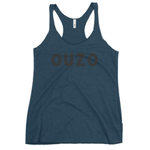 Cargar imagen en el visor de la galería, Women&#39;s Racerback Tank: OUZO-Black
