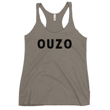 Cargar imagen en el visor de la galería, Women&#39;s Racerback Tank: OUZO-Black
