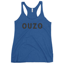 Cargar imagen en el visor de la galería, Women&#39;s Racerback Tank: OUZO-Black
