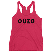 Cargar imagen en el visor de la galería, Women&#39;s Racerback Tank: OUZO-Black
