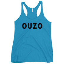 Cargar imagen en el visor de la galería, Women&#39;s Racerback Tank: OUZO-Black
